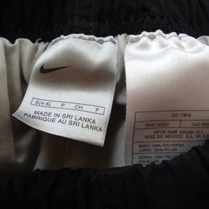 Nike Black Nylon Running Track Pants Zip Cuff